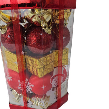 (Net) Christmas Mix Balls Type Tree Decoration Set