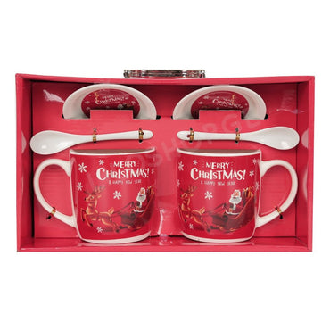 (Net) Christmas Mug Gift Set Of 2 pcs