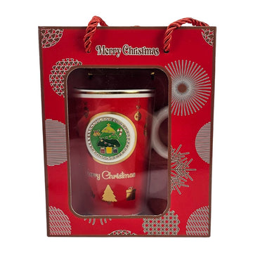 (Net) Christmas Mug Gift with Spoon
