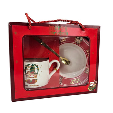 (Net) Christmas Mug Gift Set of 3 pcs