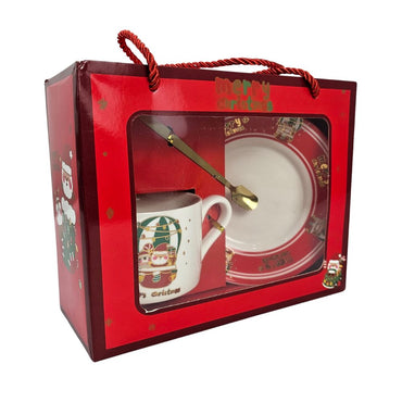 (Net) Christmas Mug Gift Set of 3 pcs