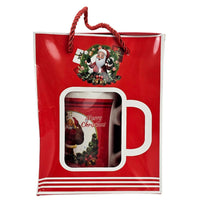 (Net) Christmas Mug Gift with Spoon