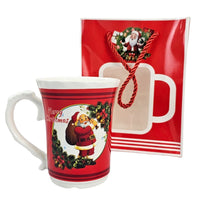 (Net) Christmas Mug Gift with Spoon