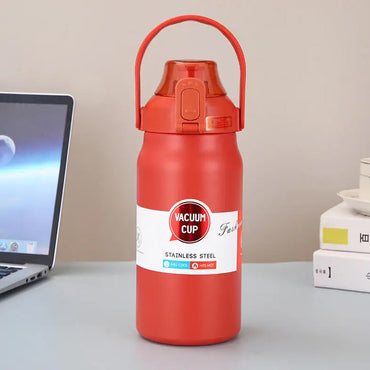 (Net) 900ML Large Insulated Water Bottle with Straw