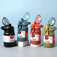 (Net) 900ML Large Insulated Water Bottle with Straw