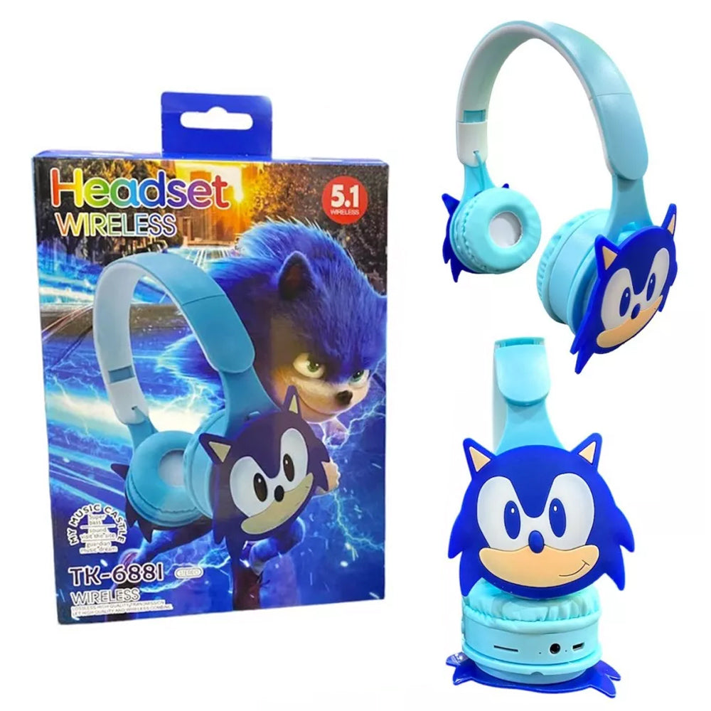 (Net) Sonic Cartoon Style Bluetooth Headphones / TK-688I