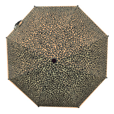 (Net) Foldable Leopard Spots Style Umbrella