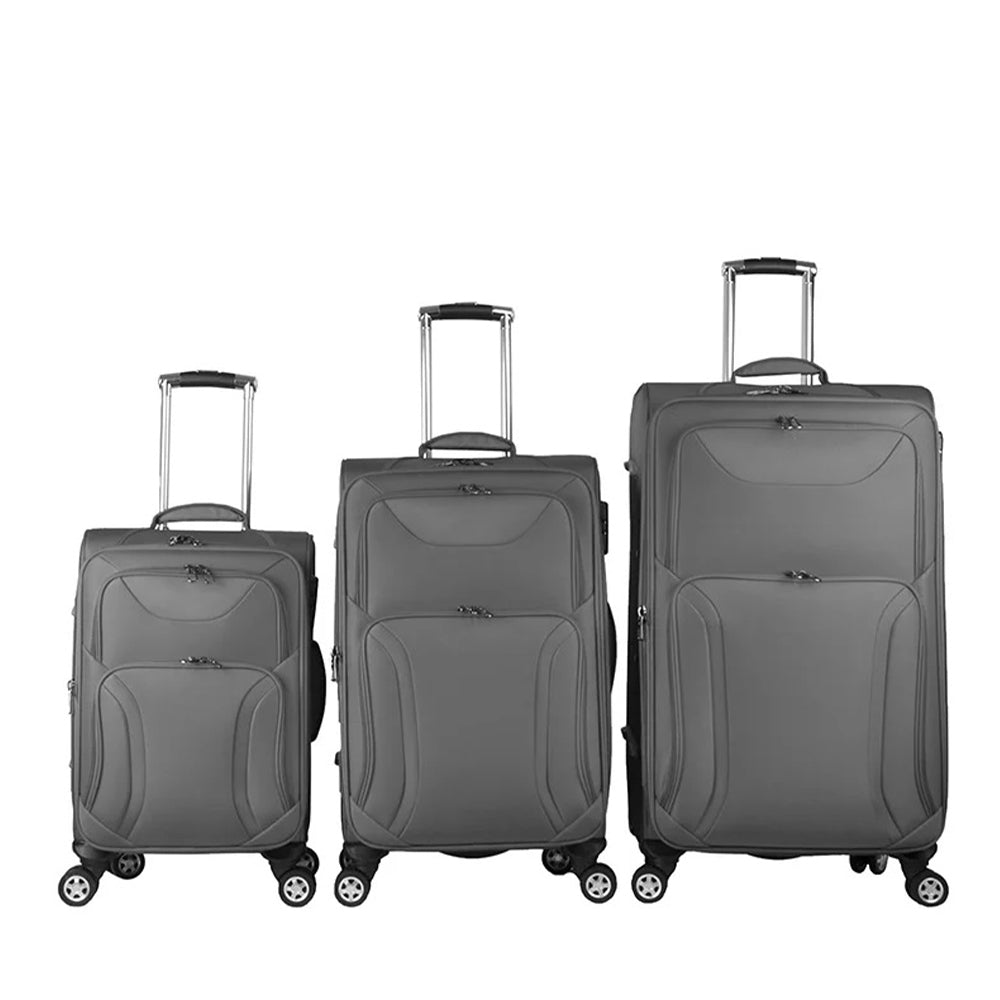 (NET) Tag Travel trolley luggage suitcase 3 pcs ( Grey)