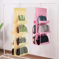 8 Pocket Foldable Multipurpose Hanging Bag Storage Shelf Bag Hanger Closet Hanger / 71986 / 48525