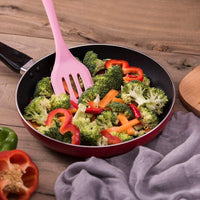 International Premium Silicone Kitchen Utensils Set (5 pcs) in Hygienic Solid Coating Include Silicone Spatula Set, Turner, Brush, Whisk