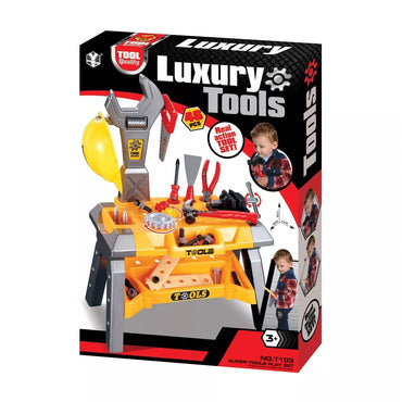 (Net) Super Luxury Tools Play 46 Pieces Set  Hammering and Nailing Toys