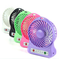 (Net) Rechargeable Mini Portable USB Cooling Fan / KQ320 / 6902