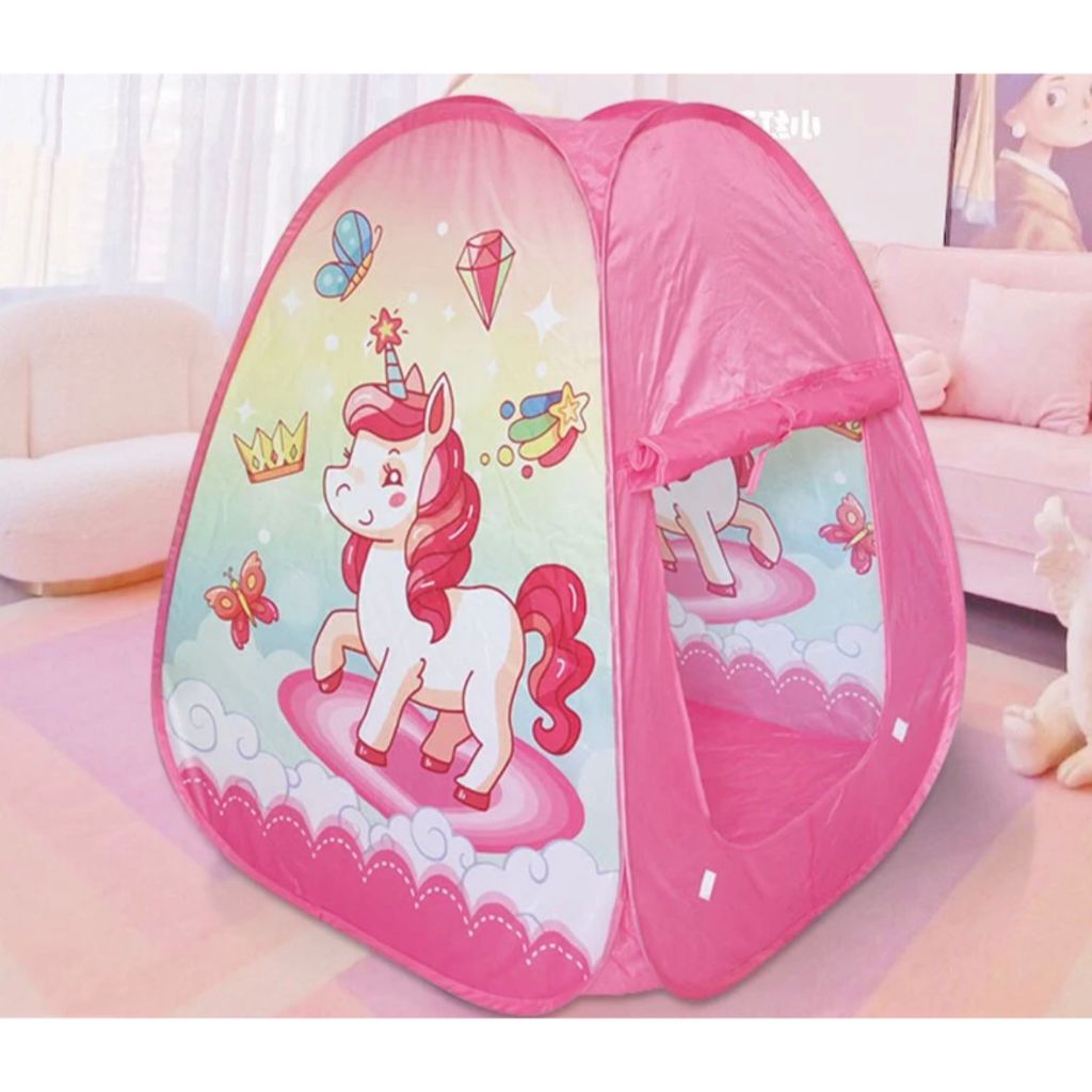 (NET) Unicorn Play Tent for Kids