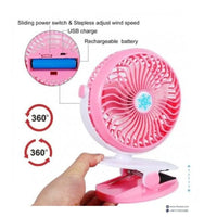 USB Mini Wind Power Handheld Clip Fan Portable Desk Table USB