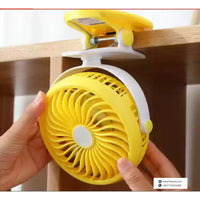 USB Mini Wind Power Handheld Clip Fan Portable Desk Table USB