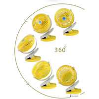 USB Mini Wind Power Handheld Clip Fan Portable Desk Table USB