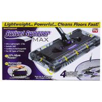 (Net) Swivel Sweeper - Lightweight, Powerful, and Cordless Floor Cleaner