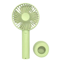 Mini Portable USB Hand Fan Built-in Rechargeable Battery Operated Summer Cooling Table Fan with Standing Holder