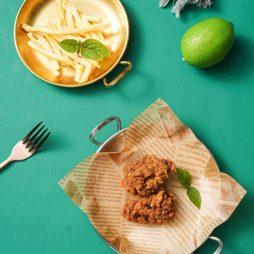 Supplies Korean Style Home Tableware Pan Dishes Snack Tray Dessert Plate (15x15x2cm) GOLD