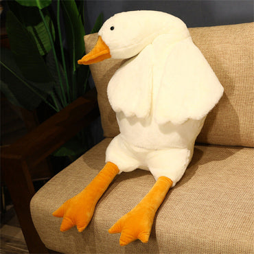 Nice Goose Stuffed Animal Pillow Toy, Cute Giant White Goose Stuffed Animal Duck Plush Pillow,Super Soft Hugging Pillow - 90CM / SMALL