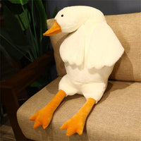 Nice Goose Stuffed Animal Pillow Toy, Cute Giant White Goose Stuffed Animal Duck Plush Pillow,Super Soft Hugging Pillow - 90CM / SMALL