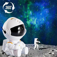 (Net) Astronaut LED Galaxy Starry Sky Projector Night Lamp - Illuminate Your Space Adventure