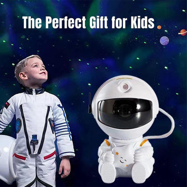 (Net) Astronaut LED Galaxy Starry Sky Projector Night Lamp - Illuminate Your Space Adventure