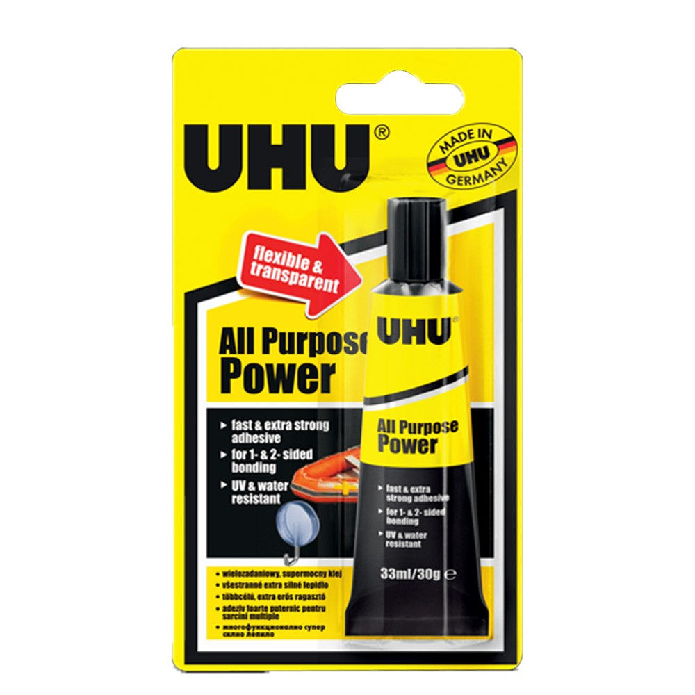 (NET)UHU Glue All Purp Pwr H/Hold   33ml BL