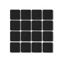 (net) SquareTable Foot Pad Black Set Of 30 pcs