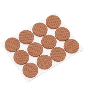 Round Table Foot Pad Camel Set Of 24 pcs