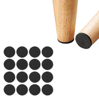 (net) Round Table Foot Pad Black Set Of 30 pcs
