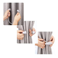 (net) Conical Curtain Magnetic Buckle Strap Non Perforated Curtain Buckle