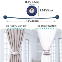 (net) Conical Curtain Magnetic Buckle Strap Non Perforated Curtain Buckle