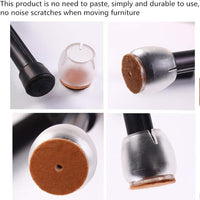 Round Chair Table Leg Cover Camel Set Of 4 pcs