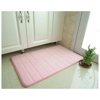 Bathroom and Outdoor Memory Foam Mat Toilet Non Slip Water Absorption Rug 40 x 60 cm