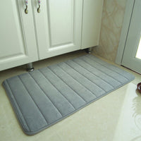 Bathroom and Outdoor Memory Foam Mat Toilet Non Slip Water Absorption Rug 40 x 60 cm