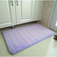 Bathroom and Outdoor Memory Foam Mat Toilet Non Slip Water Absorption Rug 40 x 60 cm