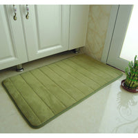 Bathroom and Outdoor Memory Foam Mat Toilet Non Slip Water Absorption Rug 40 x 60 cm