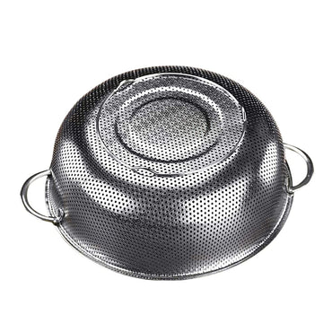 Stainless Steel Micro-Perforated Dishwasher Safe Compact Colander Food Strainer with Solid Handles