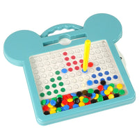 (NET) Magnetic Board Shapes Pictures Beads Drawing Cards