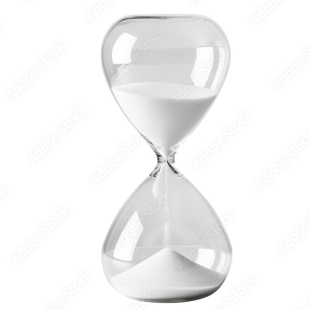 (NET) Transparent Hourglass 20x8 cm / 255765