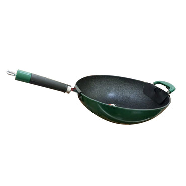 (Net) Nonstick Frying Pot Cooker Iron Kitchen Cookware Gas Stove 35x35x14cm