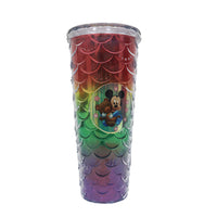 (NET) Tumbler Minnie Mousse Cup Water Cup With Straw 750 ML