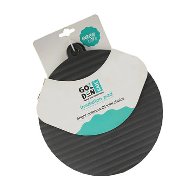 Round Insulation Pad Silicone Placemat Heat Resistant Foldable Anti Slip Silicone Hot Mat 2 pcs