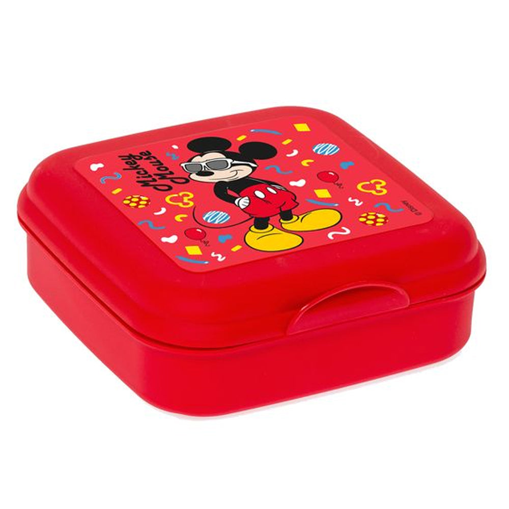 (Net) Herevin Sandwich Box Mickey Mouse Red
