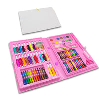 86PC Portable Inspiration & Creativity Coloring Art Set Kids Painting & Drawing Supplies,Oil Pastels, Crayons, Colored Pencils, Watercolor Pens Gift for Girls Boys Artis blue