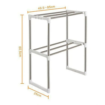 Shelf rack for microwave oven Multifunctional Storage Rack Kitchen Organizer For Microwave Oven Shelf Organizer Table Rack / 5819
