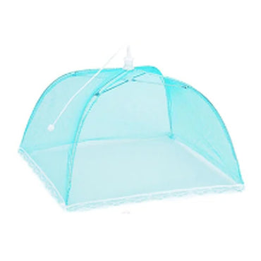 (net) Mesh Food Covers Tent Umbrella for Outdoors and Camping Food Net Cover Keep Out Flies Mosquitoes Ideal for Parties BBQ, Reusable and Collapsible 40x 40 cm