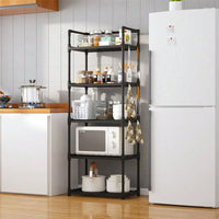 Multi-Layer Reinforced Storage Rack 5 Layers Suitable For Kitchen Living Room Bedroom Bathroom Warehouse Storage For Sundries Kitchen Countertop Organization Bath Supplies Organization Clothes OrganizatIon
