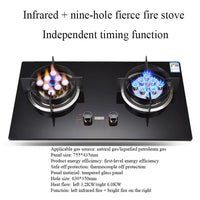 (NET) Home Kitchen Tool Gas Cooker Built-in Gas Stove Double Burner